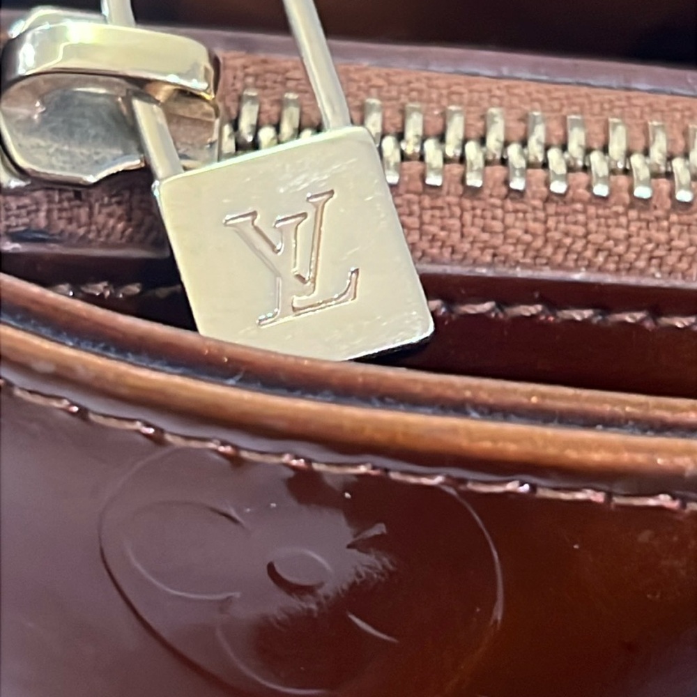 Louis Vuitton Brown Patent Leather Tote - Picture 7 of 17